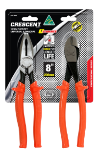 CRESCENT HIGH VOLTAGE 2 PACK PLIER SET:A 